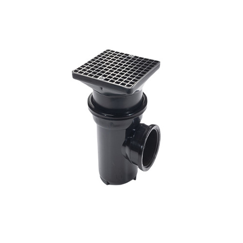 Brett Martin Underground 110mm 90 Degree Outlet Roddable Gully, Square Grid