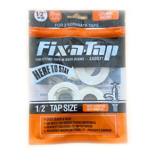 Fix-A-Tap Tap Fitting Kit For Ceramic Basin, 1/2" x 32mm