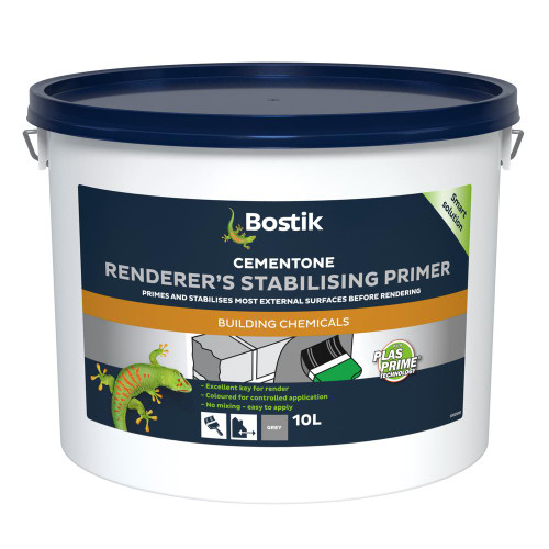 Bostik Cementone Renderers Stabilising Primer, Grey, 10 L