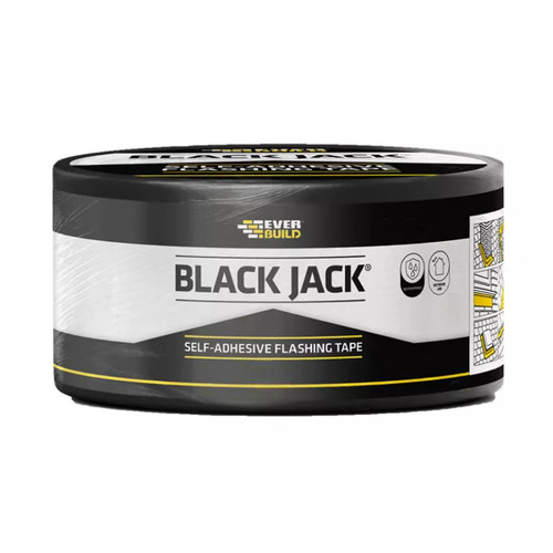 Everbuild 909 Black Jack Trade Flashing Tape, 75mm x 10m