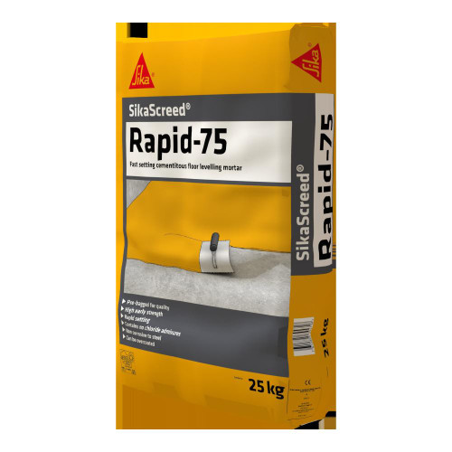 SikaScreed Rapid-75 Grey Cement mortar, Grey, 25kg