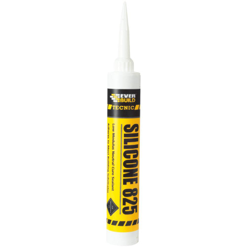 Everbuild 825 Silicone Sealant, Brown, 380 ML