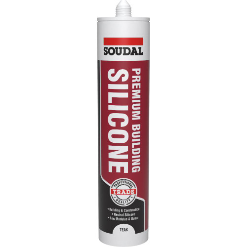 Soudal Premium Building Silicone, Teak