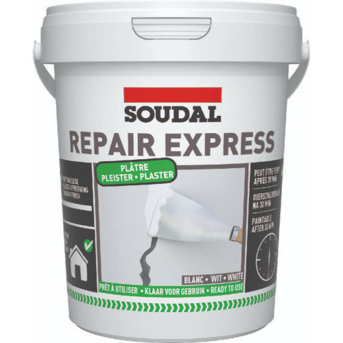Soudal Repair Express Plaster, 900 ML, White