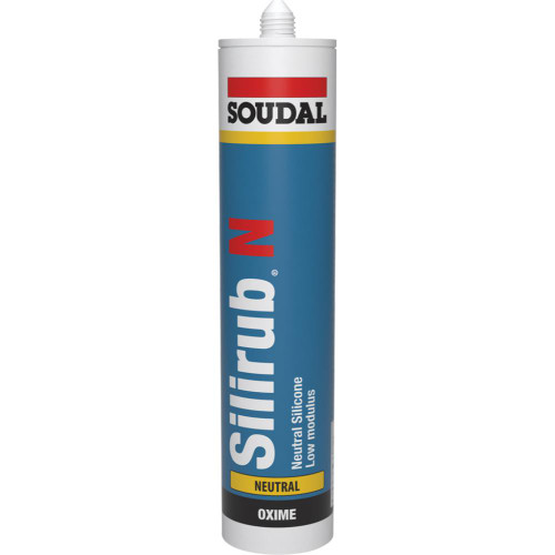 Soudal Silirub N GP LMN Silicone, Clear, 300 ML