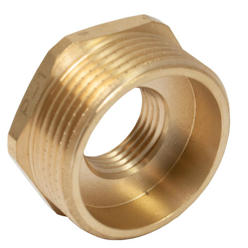 Brass Fittings Hex Reducing Bush, 1 1/4 x 1/2 BSP