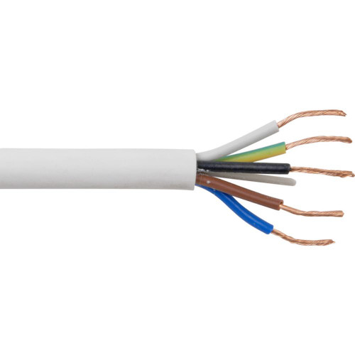 5-Core Heat Resistant Cable 3095y, 0.75mm x 50m