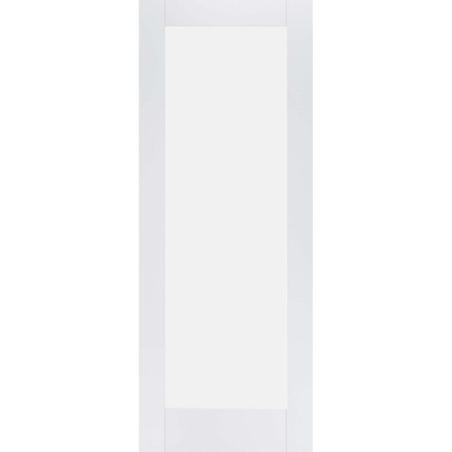 Pattern 10 White Primed 1 Light Frosted Glass Glazed Internal Door 2040mm x 826mm x 40mm
