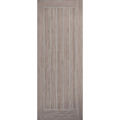 Mexicano Light Grey Prefinished Vertical 5 Panel Internal Door 1981mm x 838mm x 35mm