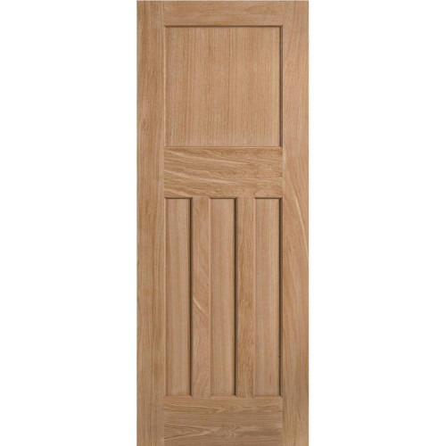 DX 30s Oak Unfinished 4 Panel Internal FD30 Fire Door 1981mm x 686mm x 44mm