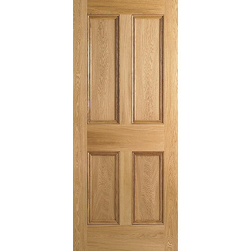 Oak Unfinished 4 Panel Internal Door 1981mm x 762mm x 35mm