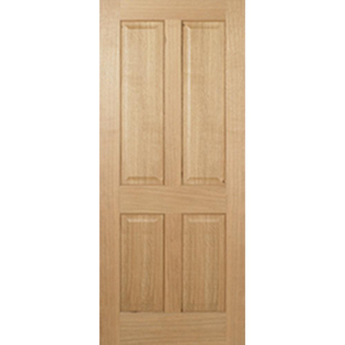Regency Oak Unfinished 4 Panel Internal Door 1981mm x 711mm x 35mm