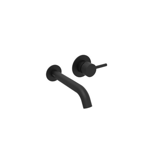 Cos Wall Mounted 2 Plate Basin Mixer - Matte Black Co2052.Mb