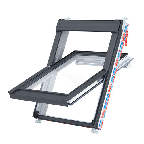 Keylite White Painted Centre Pivot 1140x1180 Hi-Therm