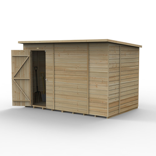 Beckwood 10x6 Pent Shed - No Windows - (Installed)