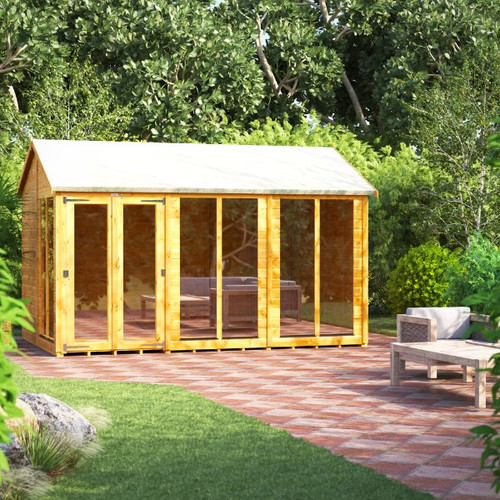 12x8 Power Apex Summerhouse