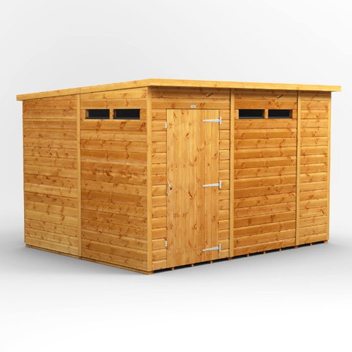 10x8 Power Pent Security Shed