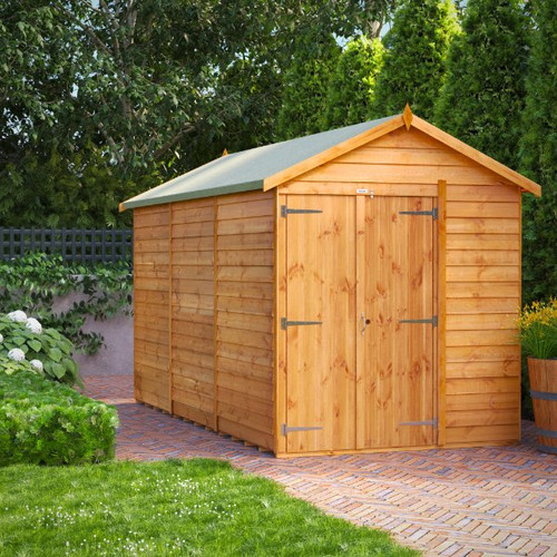 12x6 Power Overlap Apex, No Windows, Double Doors