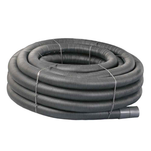 Twinwall Duct, 94mm x 110mm, 50m Coil, Black, Electrical Including Couplings
