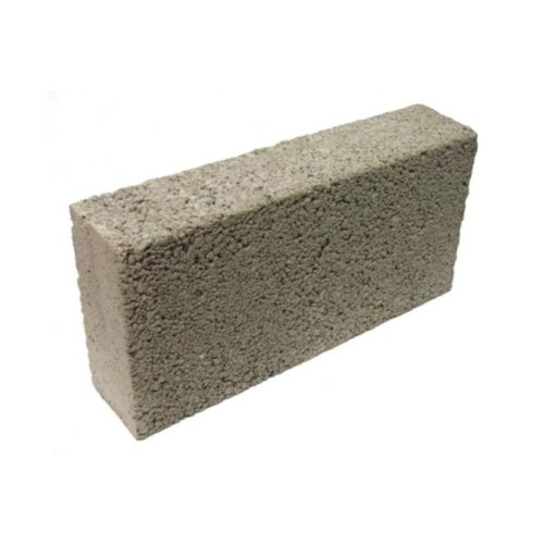 Breedon Concrete Block, Solid Standard Finish, 7.3 N/M2, Natural Colour, 440 x 215 x 75 mm