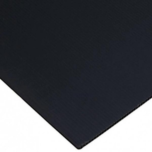 SP Group Protection Board Sheet, Black, Polypropylene, 2400 x 1200 x 2mm, Chemical & Water Resistant