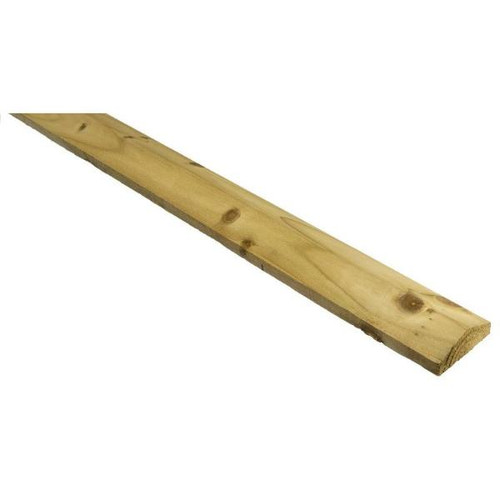 Fencing Capping Rail, Pressure Treated, White, 3600 x 87 x 38mm