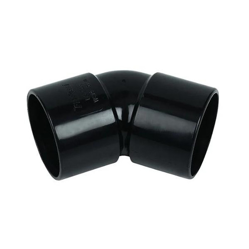 FloPlast ABS Solvent Weld 135 Degree Bend Black 40mm WS19B