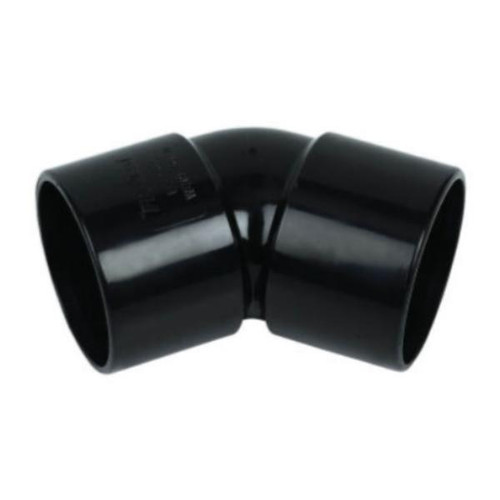FloPlast ABS Solvent Weld 135 Degree Bend Black 50mm WS20B