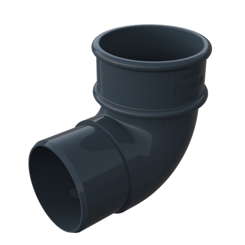 Freeflow Round Offset Bend 90Deg Anthracite Grey Frr524Ag