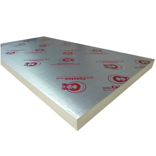 Pir Foilbacked Insulation, Pitched Roof/Floor, 2400 x 1200 mm, 100 mm