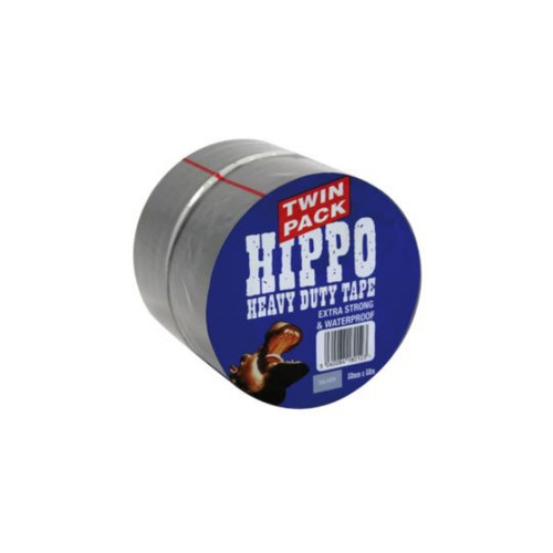 Hippo Heavy Duty Gaffer Tape, 50 mm X 50 M, Silver, 2 Pack