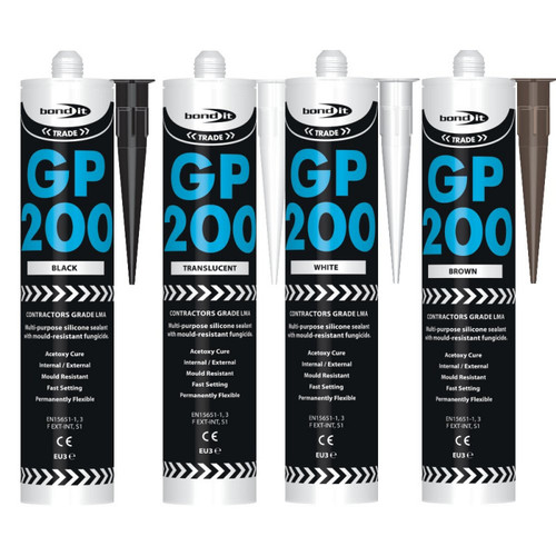 Bond It General Purpose Silicone, GP200, Black, 310 ML