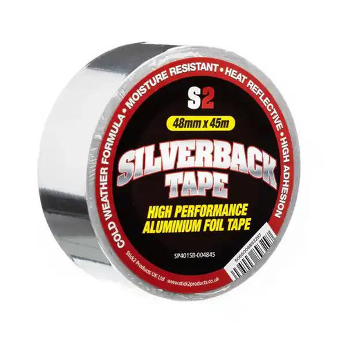 Sp401sb Hb Aluminium Foil Silverback Tape, 72 mm X 45 M