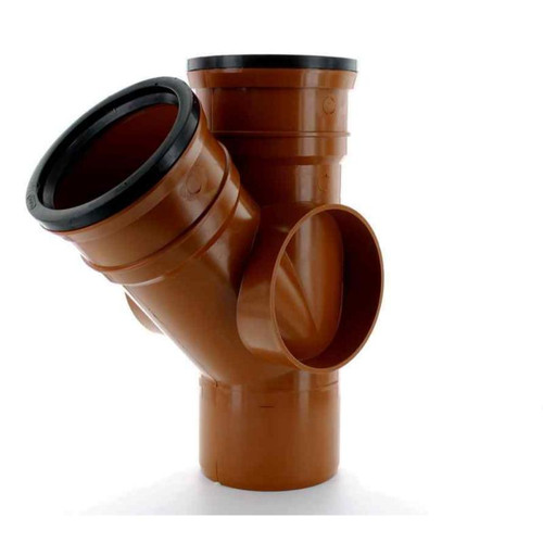 Hunter Underground 45 Deg Equal Junction, Double Socket, 110 mm