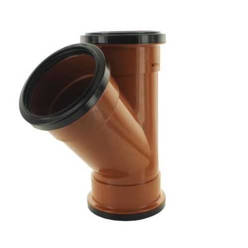 Hunter Underground 45 Degree Equal Junction Treble Socket, 110 mm