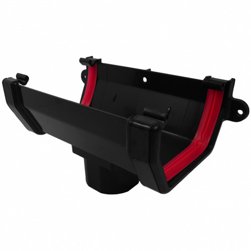 Freeflow Square Running Outlet, Black