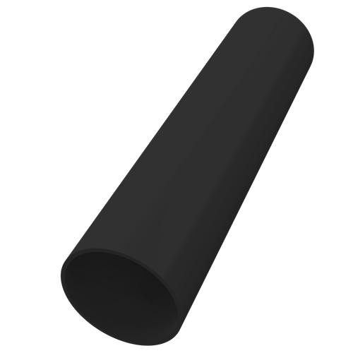 Freeflow 5.5 M Round Downpipe, Black