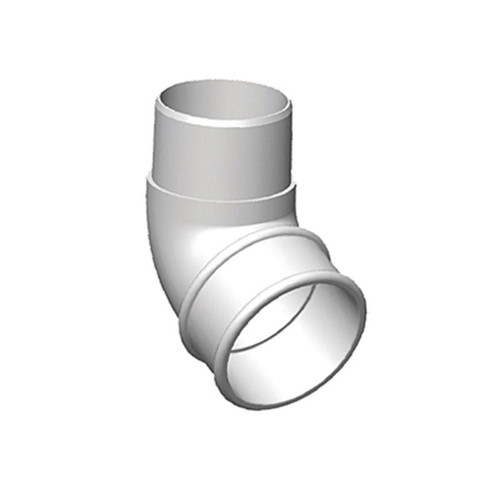 Freeflow Round Offset Bend, 112 Degrees, White