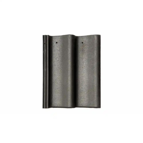 Crest Double Pantile Concrete Roof Tile, Onyx Black