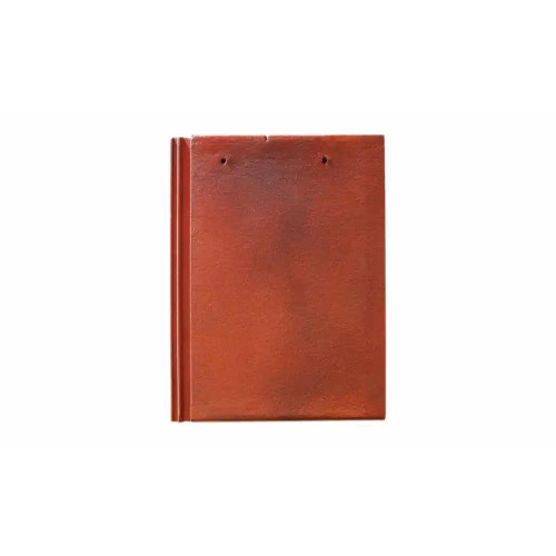 Crest Planum Flat Concrete Roof Tile, Rustic Red