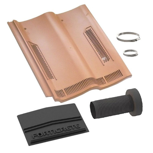 Forticrete Pan8 Lo-Vent Soil Vent Kit, Red