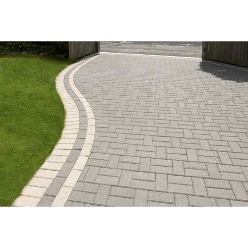 Brett Block Paving, Omega Charcoal, 50mm, 9.76m2 Pack