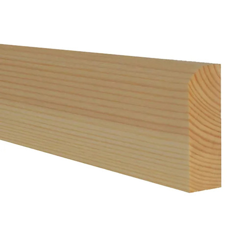19mm x 50mm Softwood Architrave Double Pencil Round, 15mm x 45mm Finished