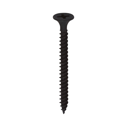 Drywall Screw, Ph2, Fine, Black, 3.5 x 42mm, Box 200
