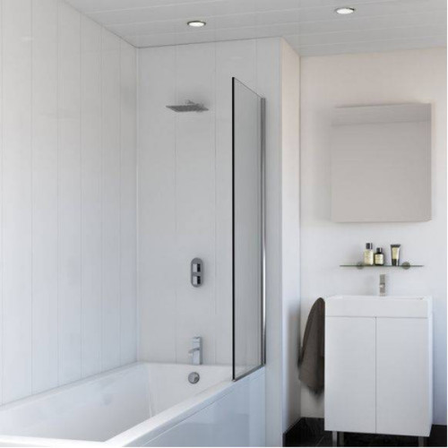 Proplas 8mm Pvc Cladding, White Gloss, 2700mm x 250mm, Pack Of 4