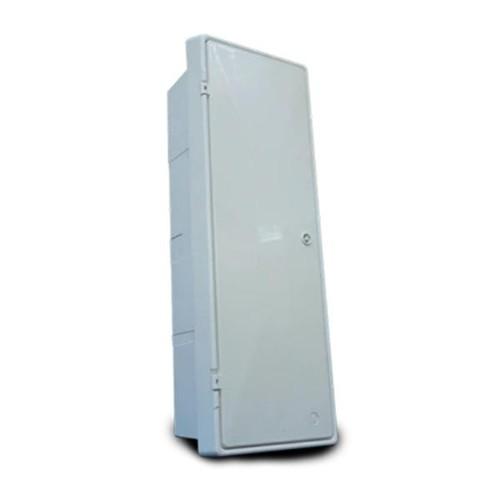 Electricity Meter Box, Slimline, Recessed, White