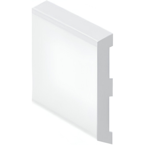 Concord D Mould Section, 25mm x 5m, White