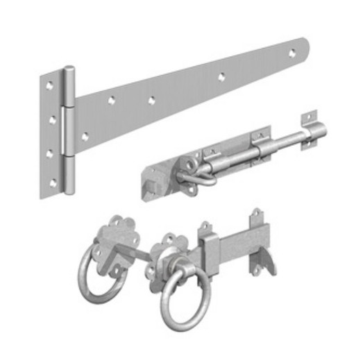 Birkdale External Side Gate Complete Kit With Ring Latch, BZP