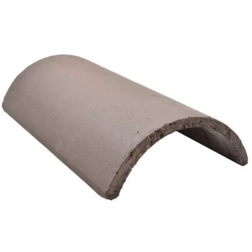 Sandtoft Half Round Ridge Tile, Concrete, 457mm, Brown