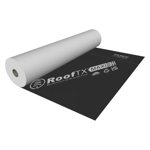 Don & Low RoofTX Ultra Breather Membrane, 112gsm, Black, 1m x 50m